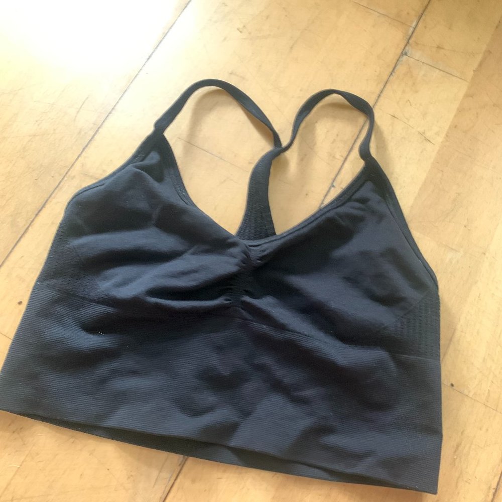 aritzia parklife cropped black tank top